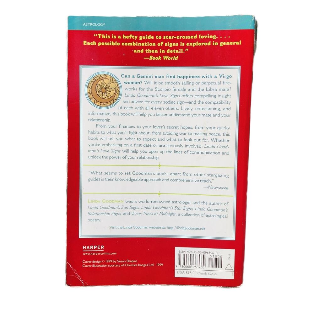 Linda Goodman's Love Signs: A New Approach to the Human Heart Paperback - Picture 2 of 8